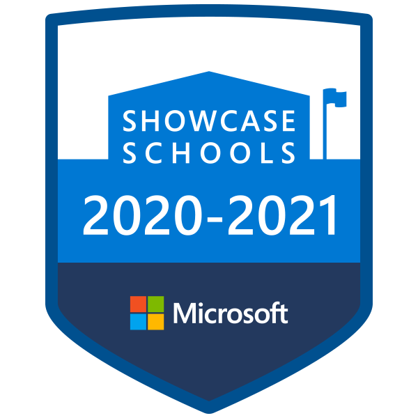 Odznaka programu Microsoft Showcase School