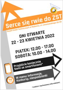 Dni Otwarte ZST 2022 plakat