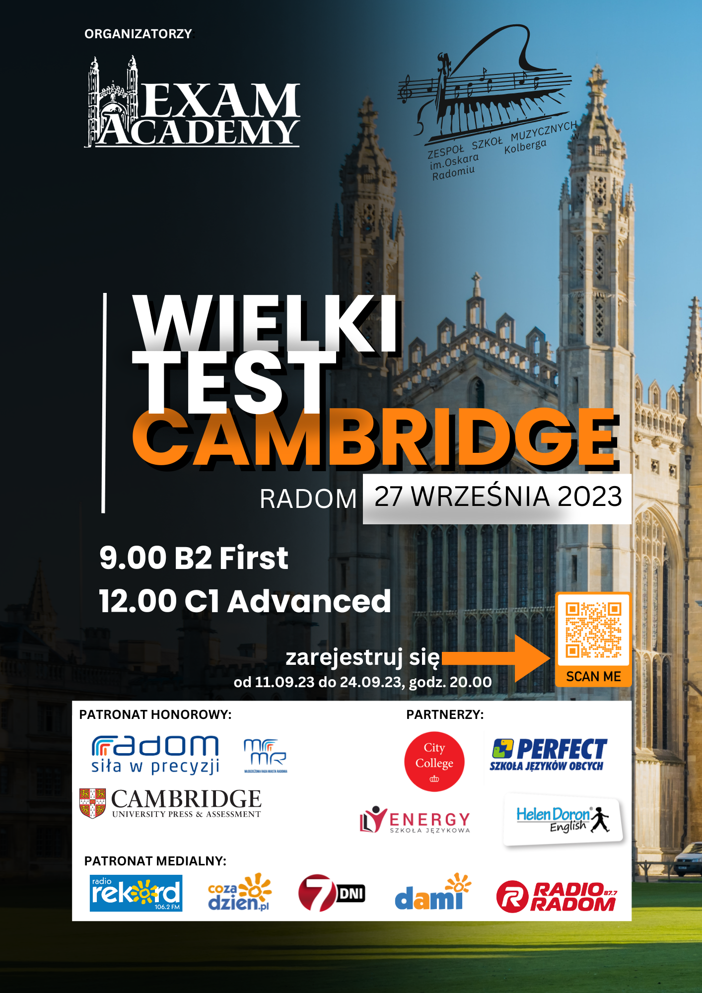 Wielki Test Cambridge plakat